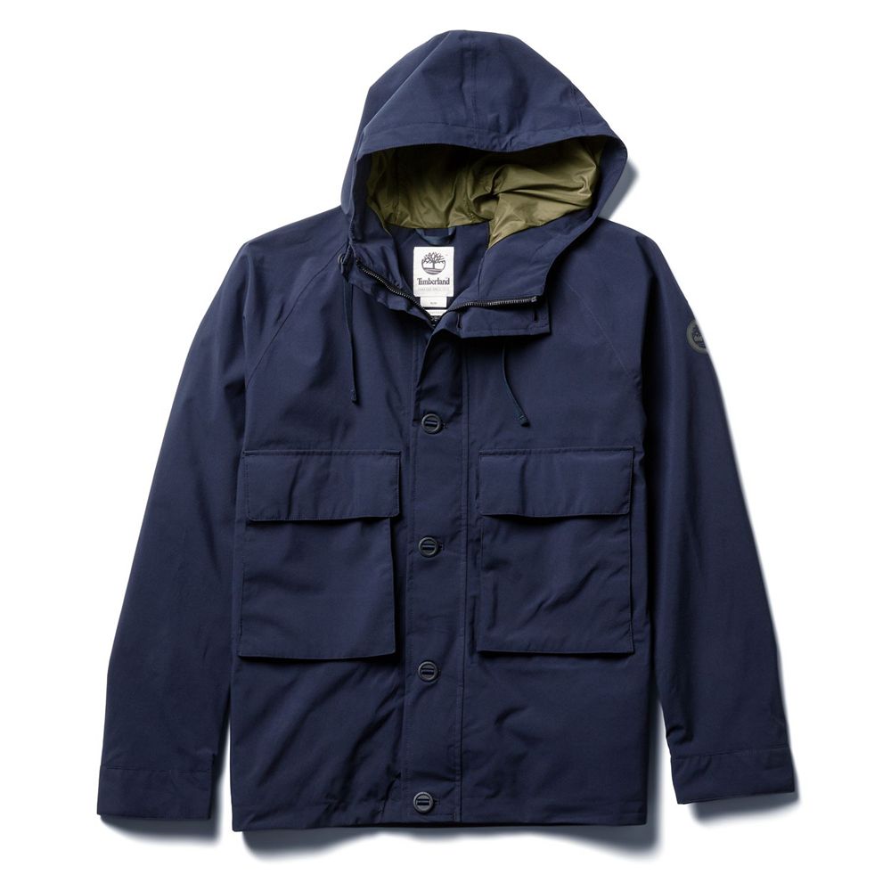 Timberland Mens Jackets Ecoriginal Waterproof Worker - Navy - India DM9154786